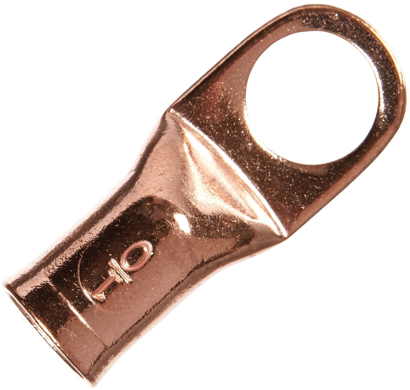 Jandorf Electrical Lug, 1/0 AWG Wire, 1/2 in Stud, Copper Contact, Brown #60772 Jandorf