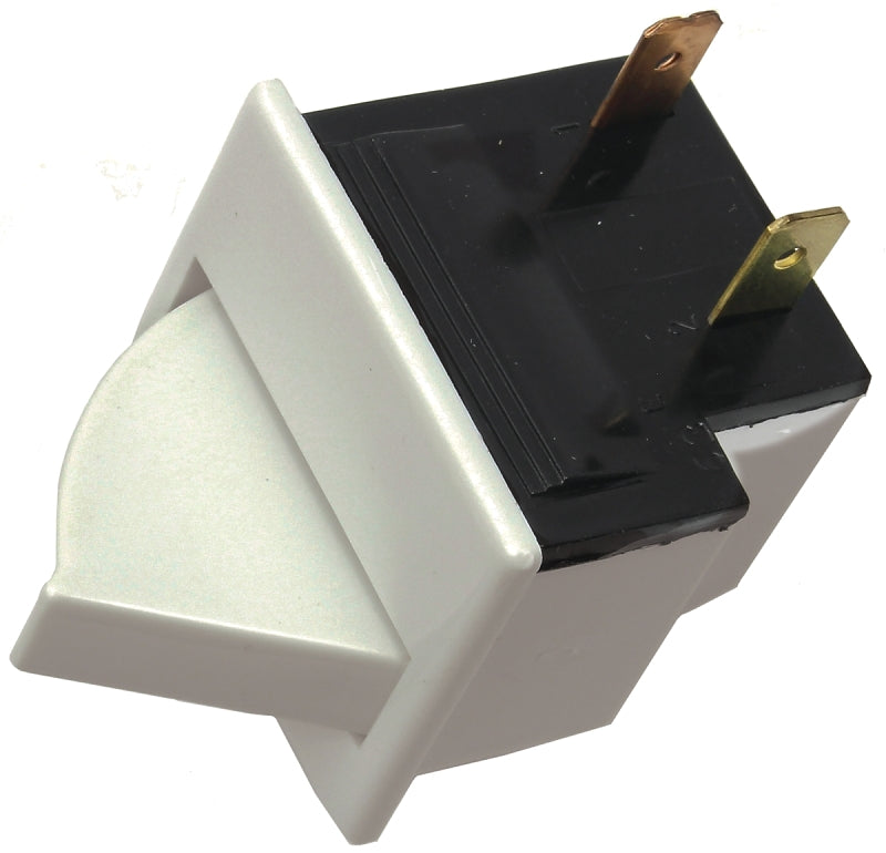 Jandorf Rocker Switch, 5 A, 250 V, SPST, Tab Terminal, White #61008 Jandorf