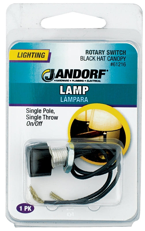 Jandorf Single Circuit Rotary Switch, 125 V, 1 A, 1 Pole, SPST Contact Configuration #61216 Jandorf