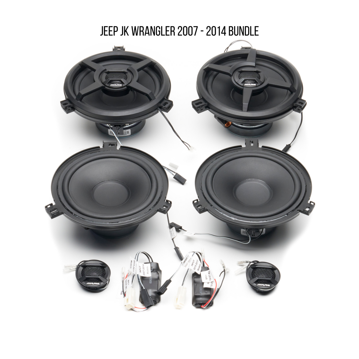 Alpine Plug & Play SPV-65X-WRA Full Speaker System Bundle | '07-'18 JK Wrangler