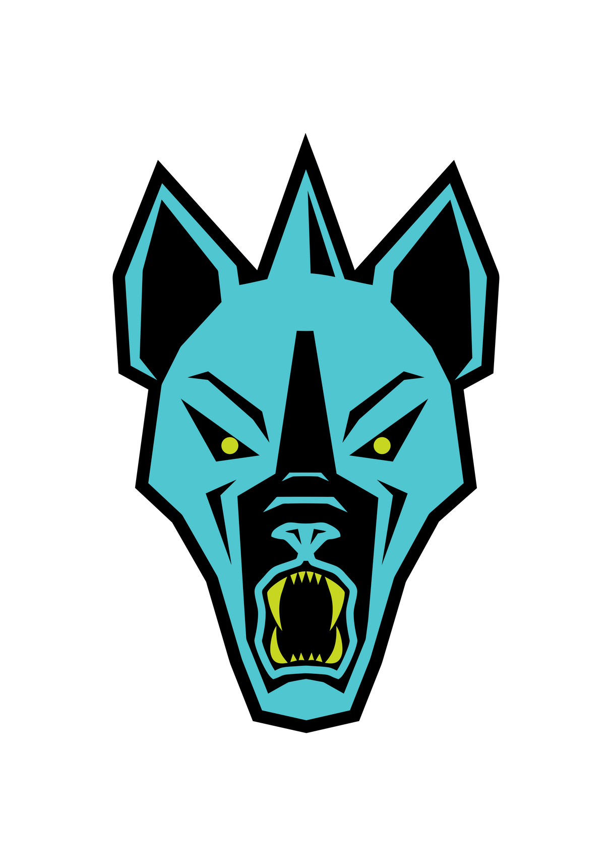 Large 28" Chupacabra Head Logo Vinyl Decal Chupacabra Offroad