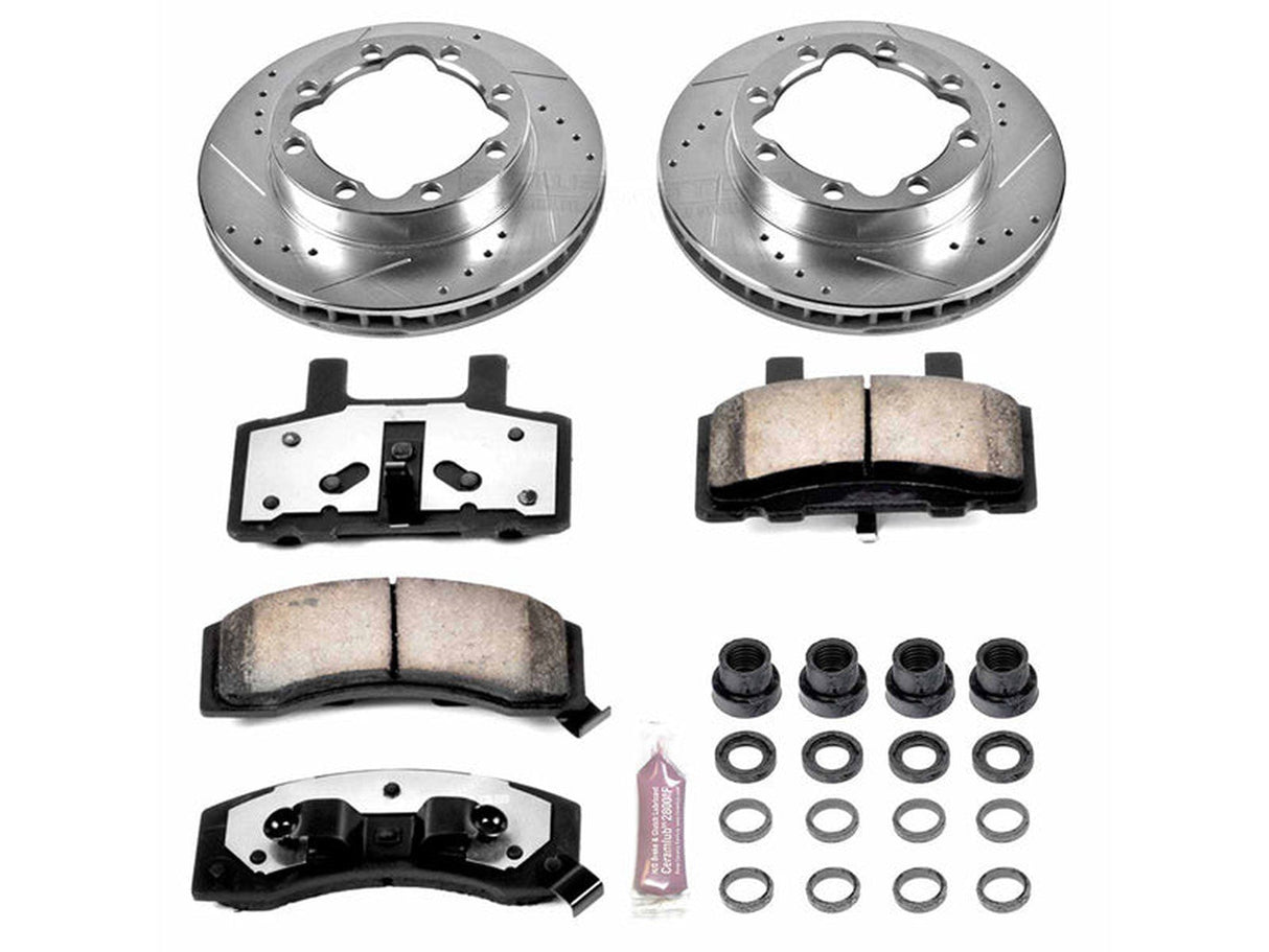 Powerstop Z36 Extreme Front Brake Kit, 1994-1999 Dodge Ram Cummins Powerstop Brakes