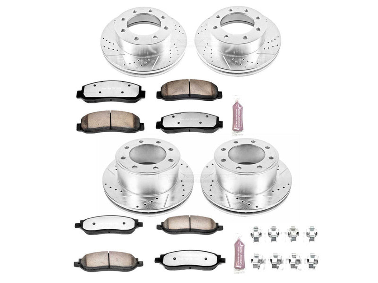Powerstop Z36 Extreme Front and Rear Brake Kit, 2005-2007 Ford Powerstroke Powerstop Brakes