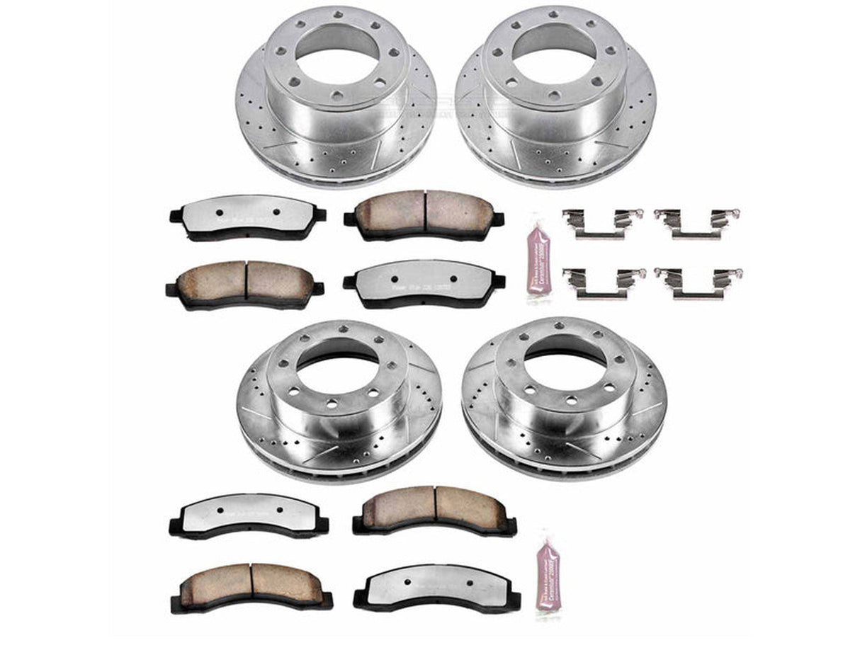 Powerstop Z36 Extreme Front and Rear Brake Kit, 1999 Ford Powerstroke Powerstop Brakes