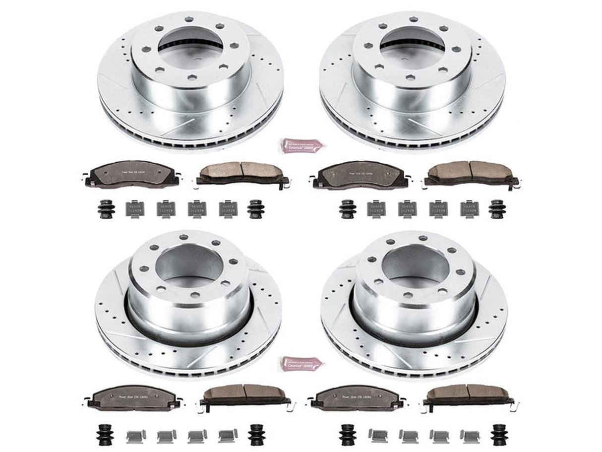 Powerstop Z36 Extreme Front and Rear Brake Kit, 2009-2018 Dodge Ram Cummins Powerstop Brakes