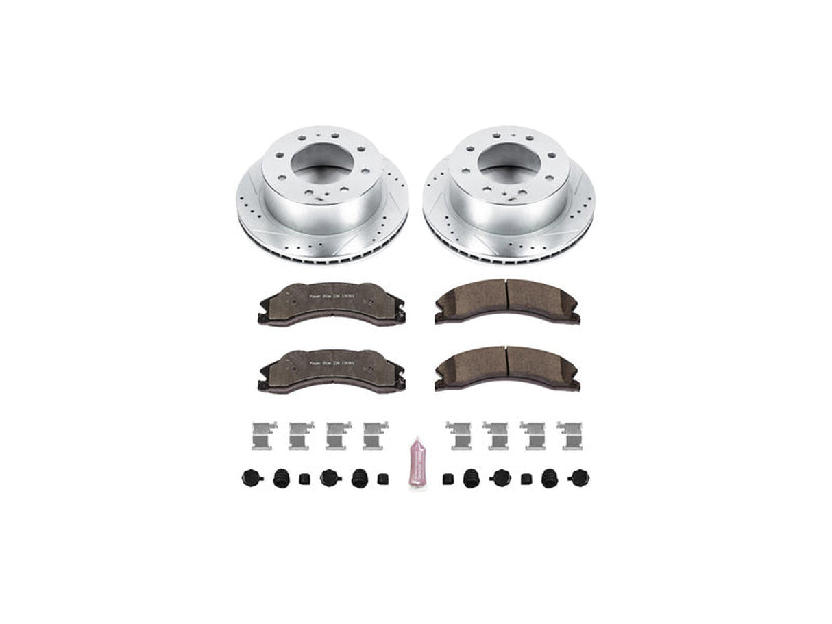 Powerstop Z36 Extreme Rear Brake Kit, 2011-2019 GM 6.6L Duramax Powerstop Brakes