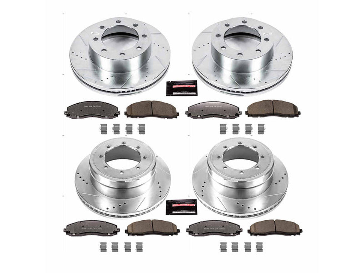 Powerstop Z36 Extreme Front and Rear Brake Kit, 2013-2020 Ford Powerstroke Powerstop Brakes