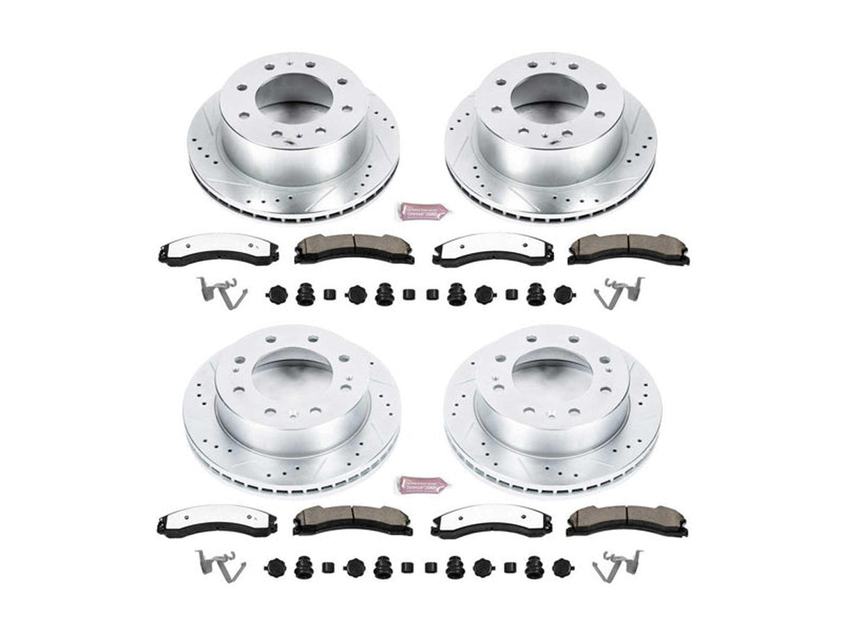 Powerstop Z36 Extreme Front and Rear Brake Kit, 2015-2019 GM 6.6L Duramax Powerstop Brakes
