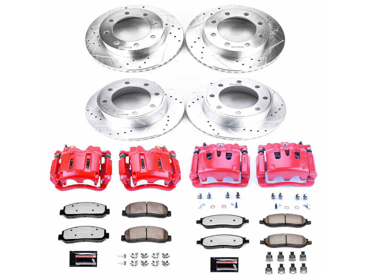 Powerstop Z36 Extreme Front and Rear Brake Kit with Calipers, 2005-2007 Ford Powerstroke Powerstop Brakes