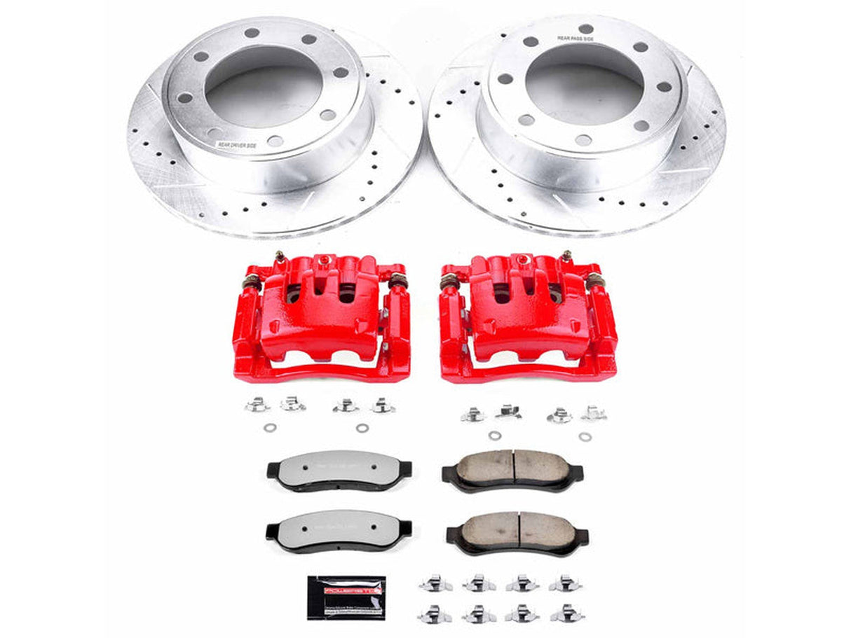 Powerstop Z36 Extreme Rear Brake Kit with Calipers, 2007-2010 Ford Powerstroke Powerstop Brakes