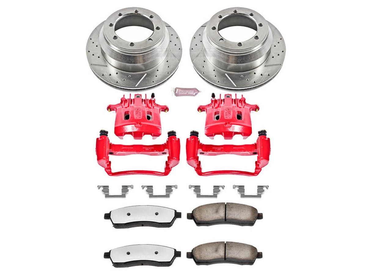 Powerstop Z36 Extreme Rear Brake Kit with Calipers, 1999-2000 Ford Powerstroke Powerstop Brakes
