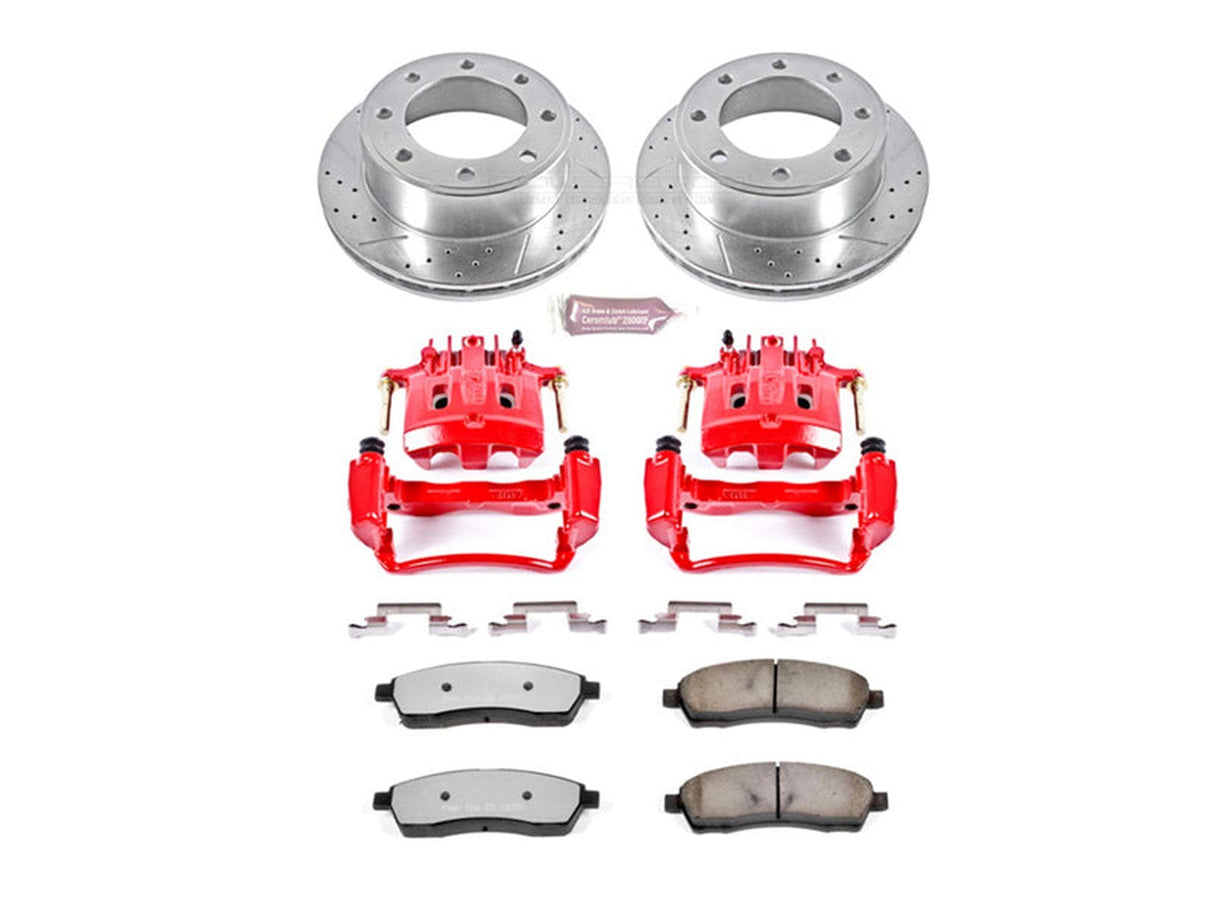 Powerstop Z36 Extreme Rear Brake Kit with Calipers, 2000-2004 Ford Powerstroke Powerstop Brakes