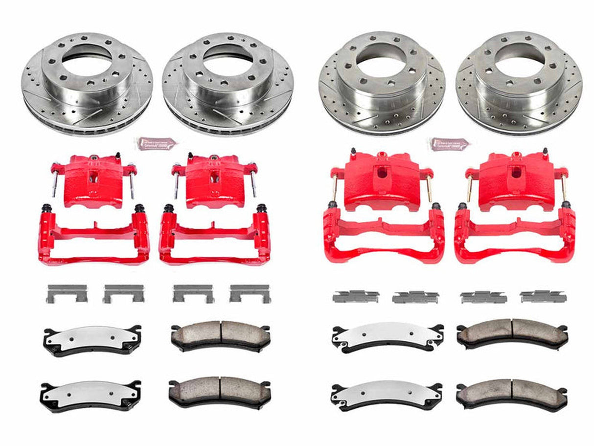 Powerstop Z36 Extreme Front and Rear Brake Kit, 2001-2010 GM 6.6L Duramax Powerstop Brakes