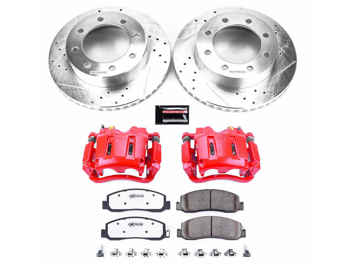 Powerstop Z36 Extreme Front Brake Kit with Calipers, 2009-2011 Ford Powerstroke Powerstop Brakes