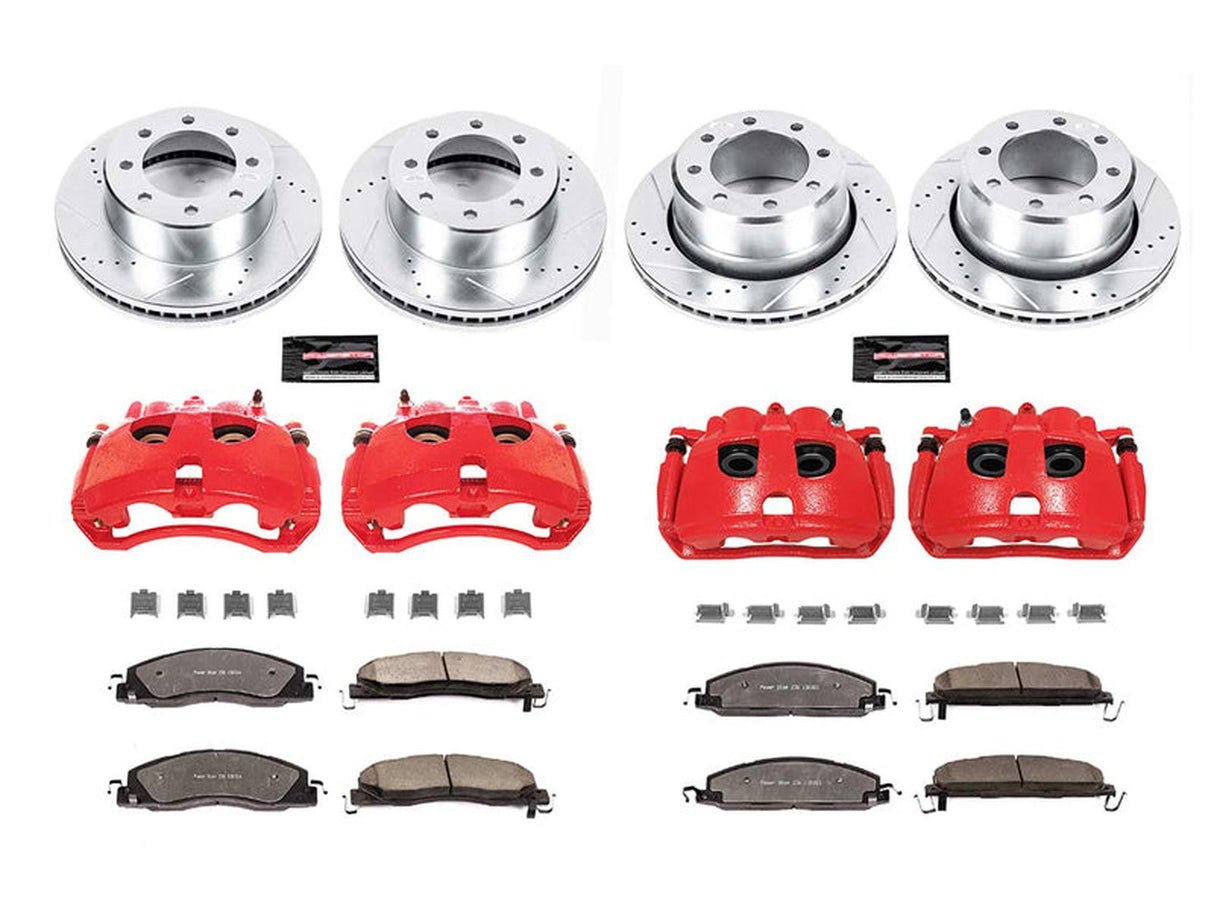 Powerstop Z36 Extreme Front and Rear Brake Kit with Calipers, 2009-2018 Dodge Ram Cummins Powerstop Brakes