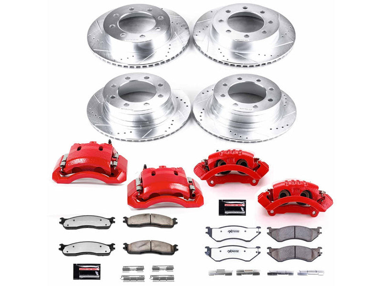 Powerstop Z36 Extreme Front and Rear Brake Kit with Calipers, 2003-2008 Dodge Ram Cummins Powerstop Brakes