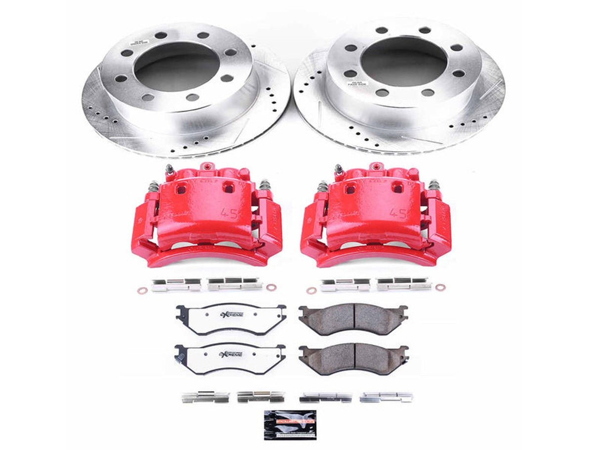 Powerstop Z36 Extreme Rear Brake Kit with Calipers, 2001-2002 Dodge Ram Cummins Powerstop Brakes