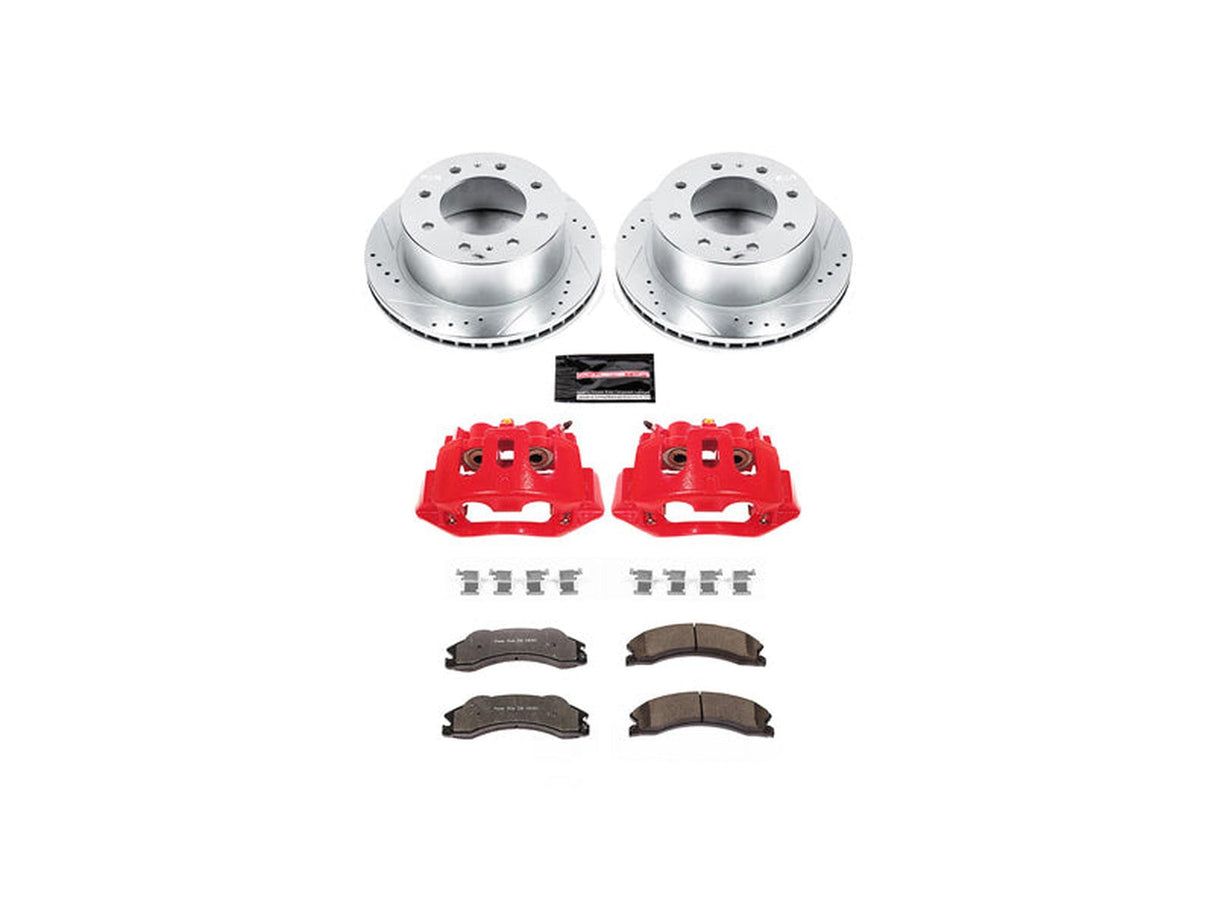 Powerstop Z36 Extreme Rear Brake Kit with Calipers, 2011-2019 GM 6.6L Duramax Powerstop Brakes