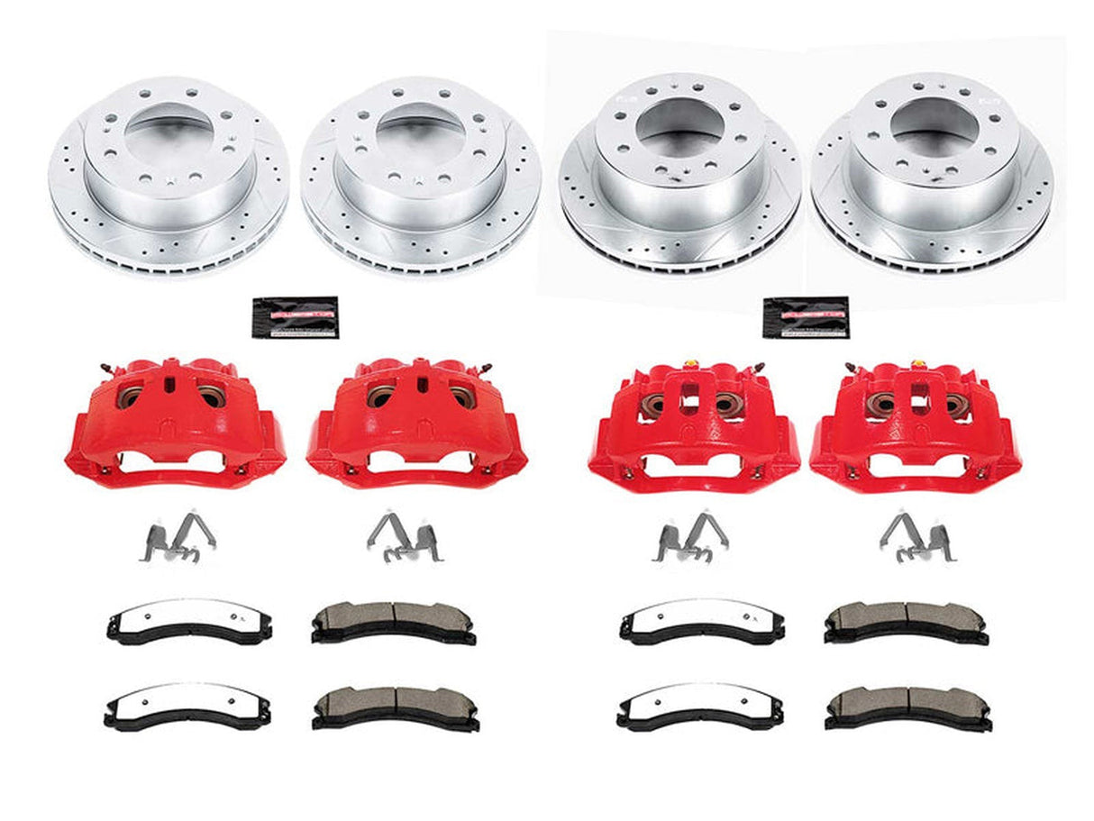 Powerstop Z36 Extreme Front and Rear Brake Kit, 2015-2019 GM 6.6L Duramax Powerstop Brakes