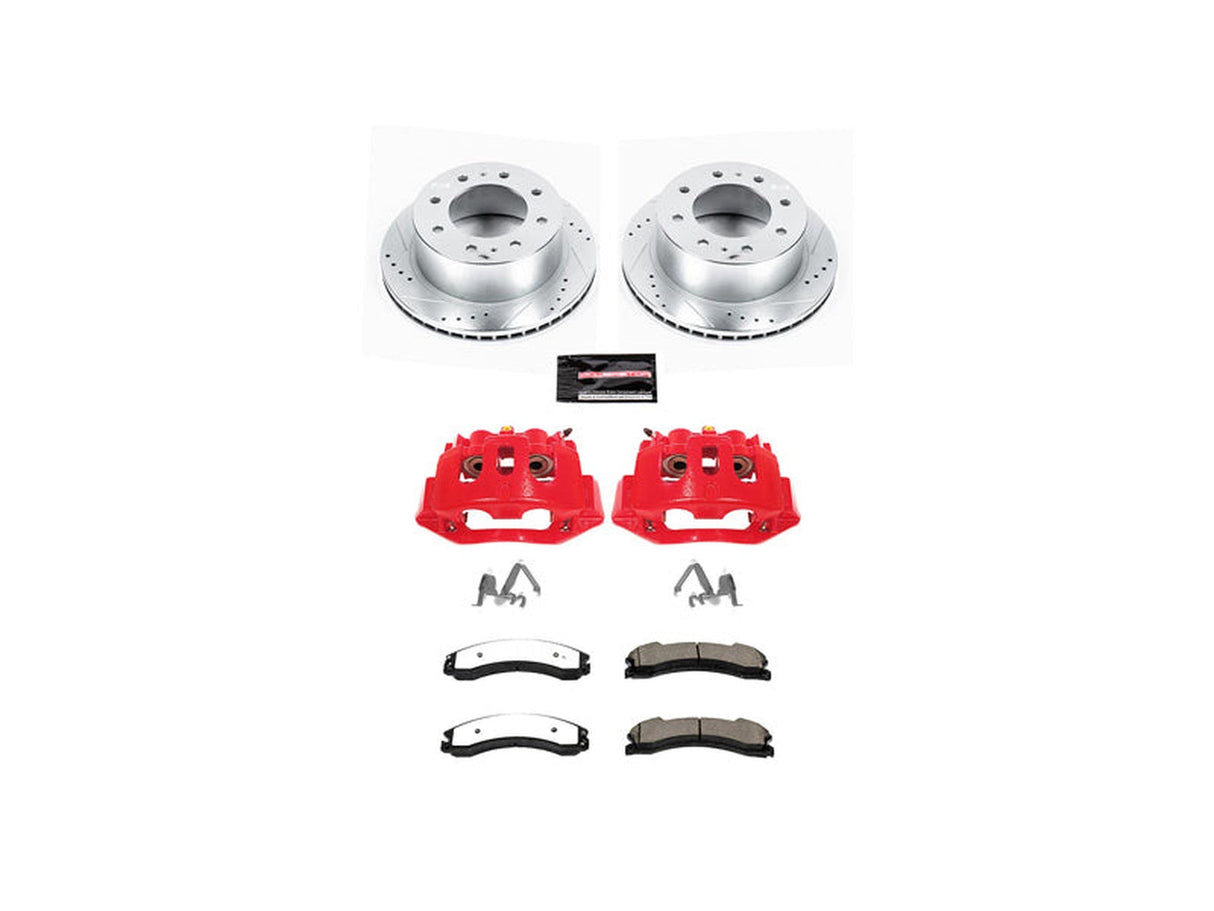 Powerstop Z36 Extreme Rear Brake Kit with Calipers, 2015-2019 GM 6.6L Duramax Powerstop Brakes