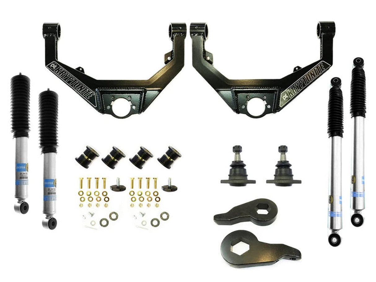 (Sold Out) Kryptonite Stage 3 Leveling Kit with Bilstein Shocks, 2001-2010 GM 6.6L Duramax LB7 LLY LBZ LMM Kryptonite