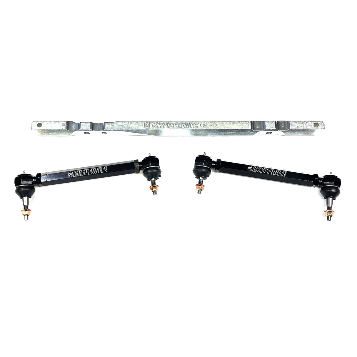 KRYPTONITE SS CENTER LINK AND TIE ROD PACKAGE FOR 2011–2025 CHEVY/GMC 2500HD/3500HD