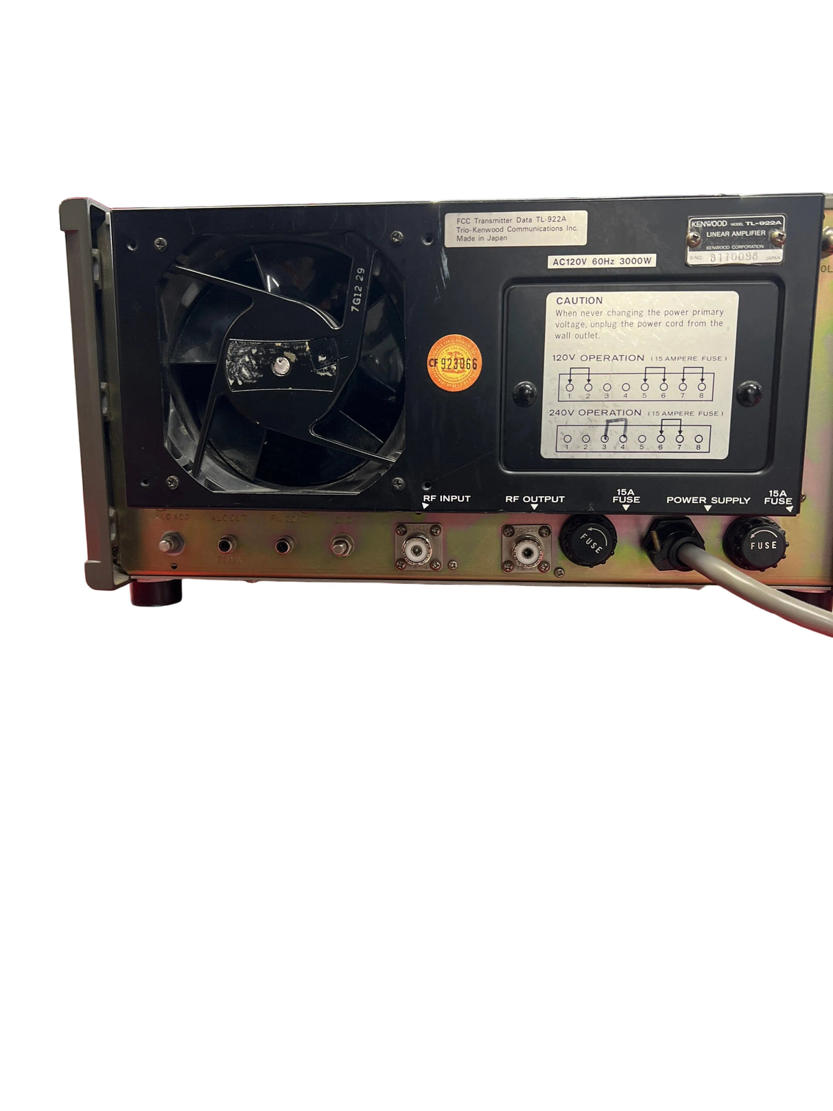 Kenwood Model TL-922A Linear Amplifier (Pre-Owned) 2000W Kenwood