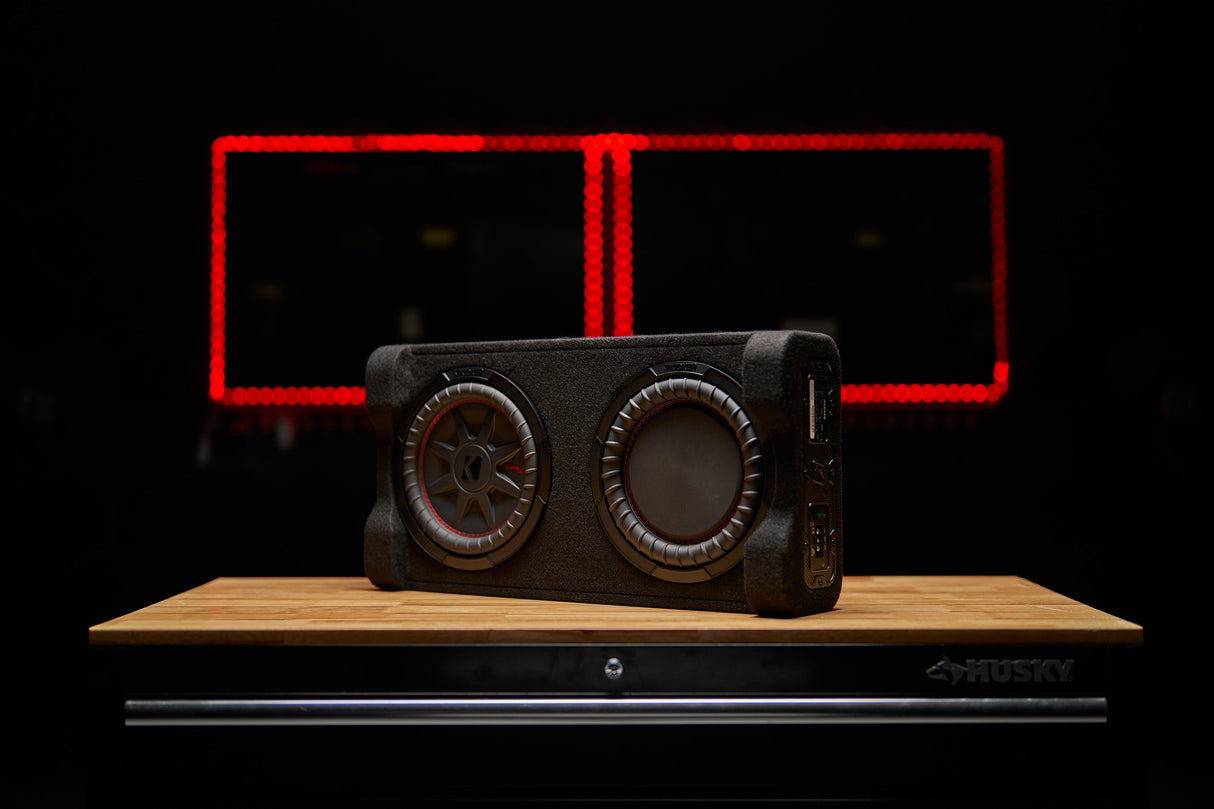 Kicker Powered Down-Firing 10" Enclosure Upgrade | '07-'18 JK Wrangler/ '18-'26 JL Wrangler