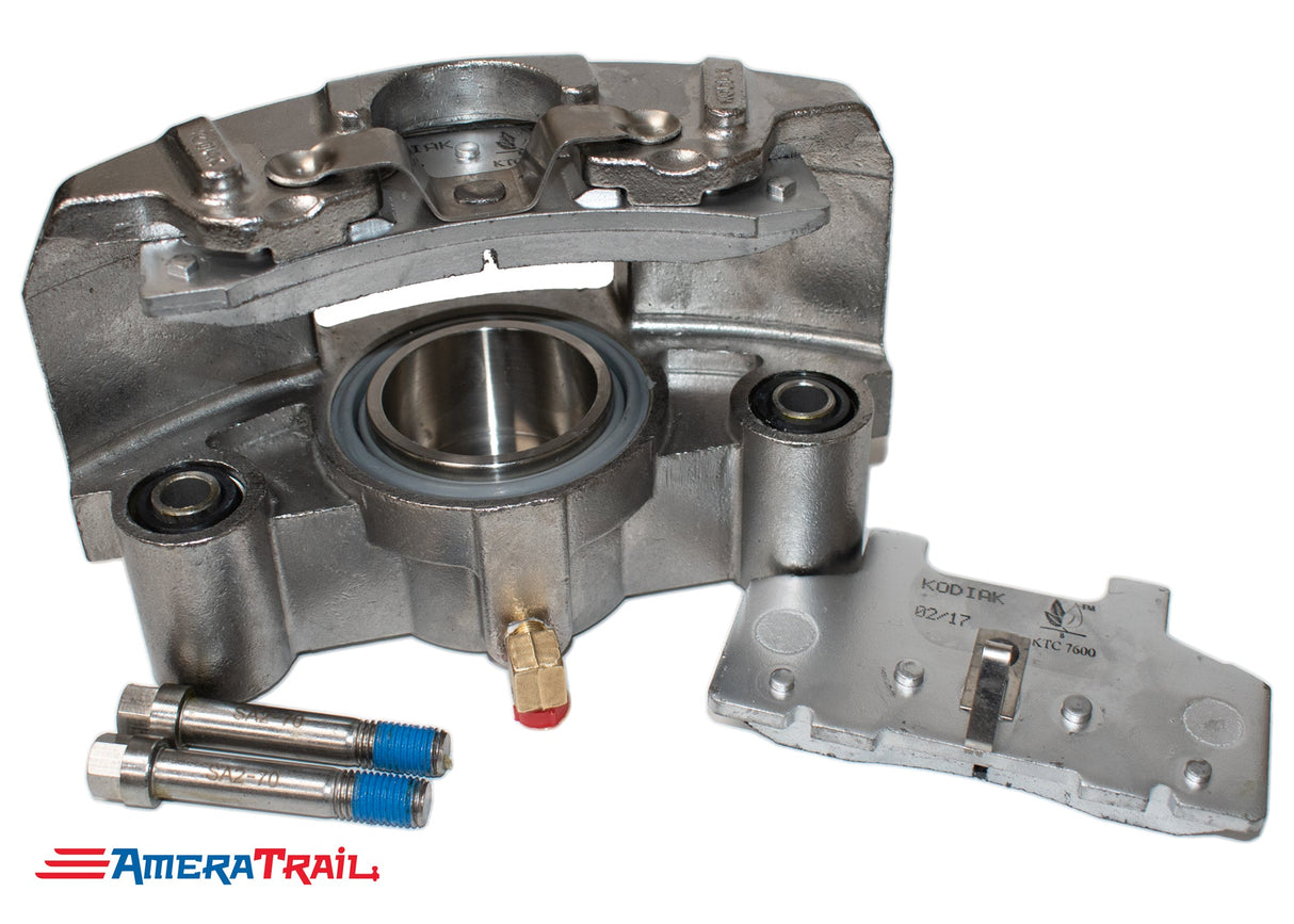 8 Lug 7K Kodiak Brake Kit, STAINLESS CALIPERS w/ Dacromet Rotors and Brackets - Fits 1/2" Wheel Studs