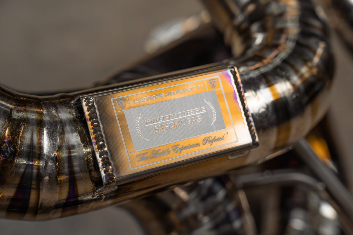 Lamborghini Huracan Performante / EVO / STO / Tecnica True F1 / Valved Exhaust system Valvetronic Designs