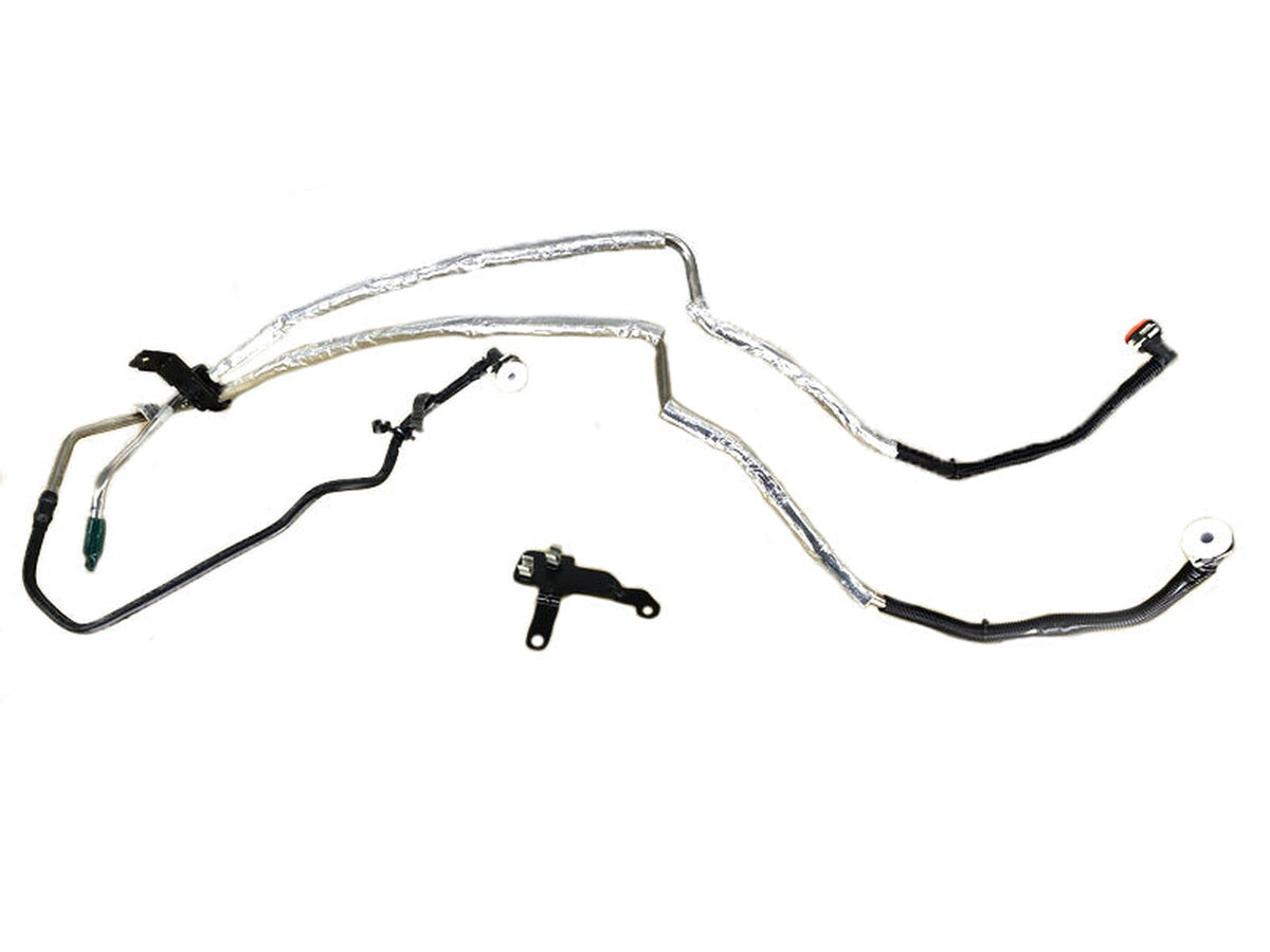 LC3Z9J338D OE Fuel Filter Supply Line, With Mid-Ship Fuel Tank, 2020-2022 Ford 6.7L Powerstroke Ford OEM