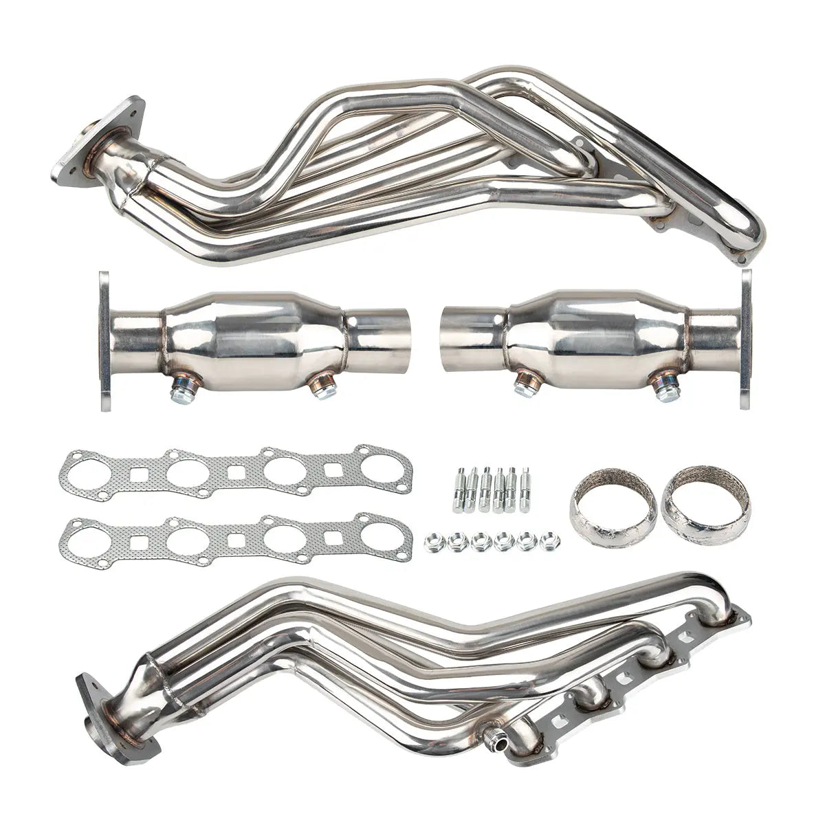 Exhaust Header for 1997-2004 Ford F-150(Incl. 2004 Heritage) / F-250 5.4L V8 O2/EGR Compatible Flashark