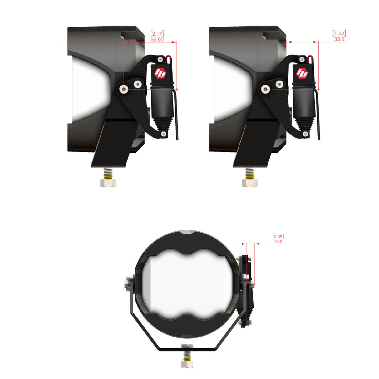 Reflex Light Actuator Kit- LP4/LP6/LP9/XL-M Housing - Universal Baja Designs