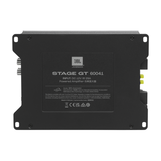 JBL STAGE GT 60041 4-Channel Car Audio Amplifier