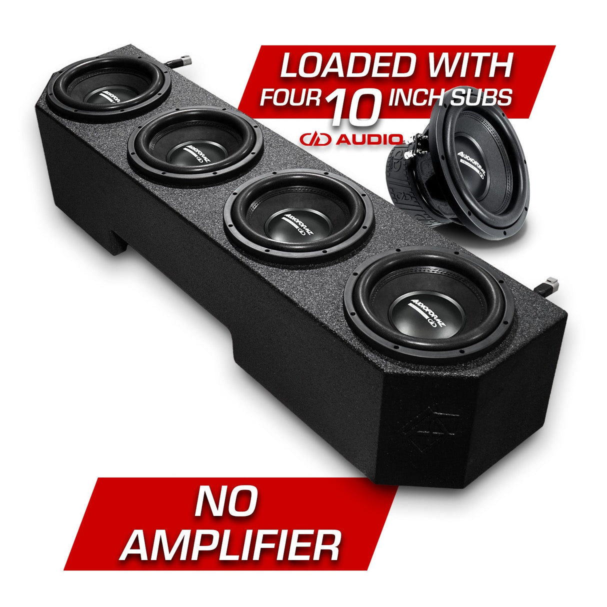 Can-Am Defender 4 10" Under-Seat Subwoofer Box (HD7-HD10) Can-Am