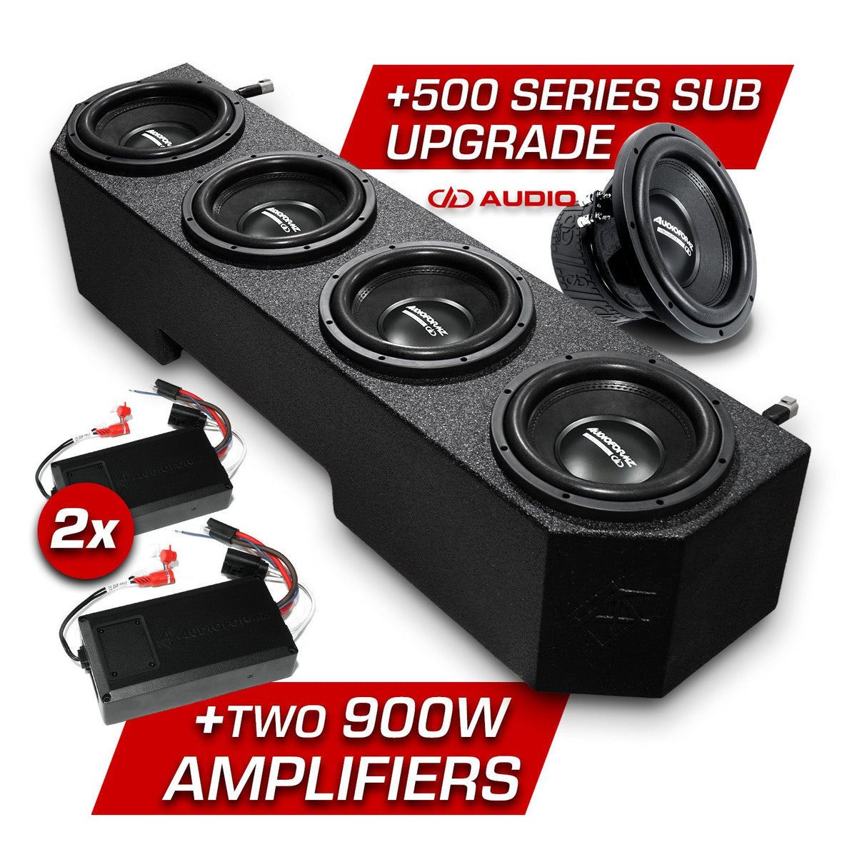 Can-Am Defender 4 10" Under-Seat Subwoofer Box (HD7-HD10) Can-Am