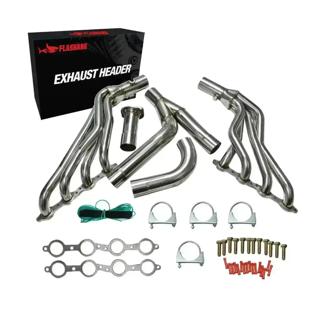 Header for 1999-2006 Chevy Silverado 1500 4.8L/5.3L/6.0L with Optional Cold Air Intake Flashark