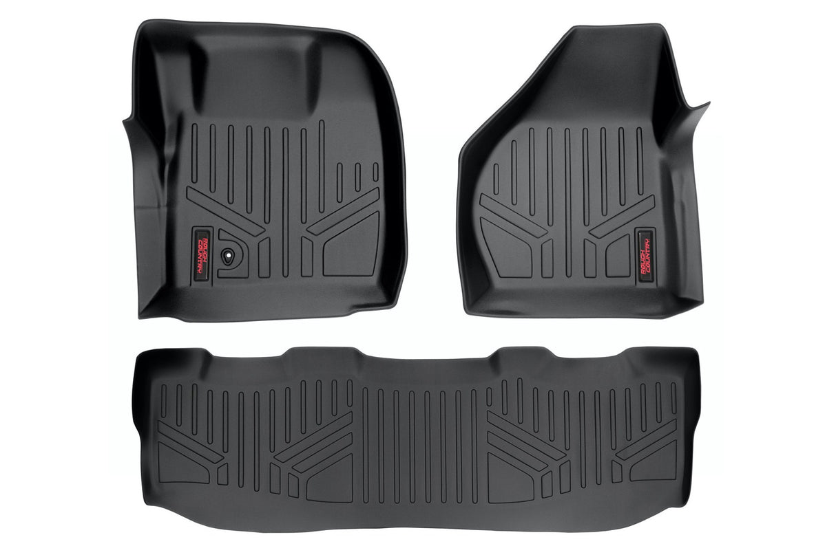 Floor Mats FR & RR Crew Cab Ford F-250/F-350 Super Duty 2WD/4WD (08-10) Rough Country