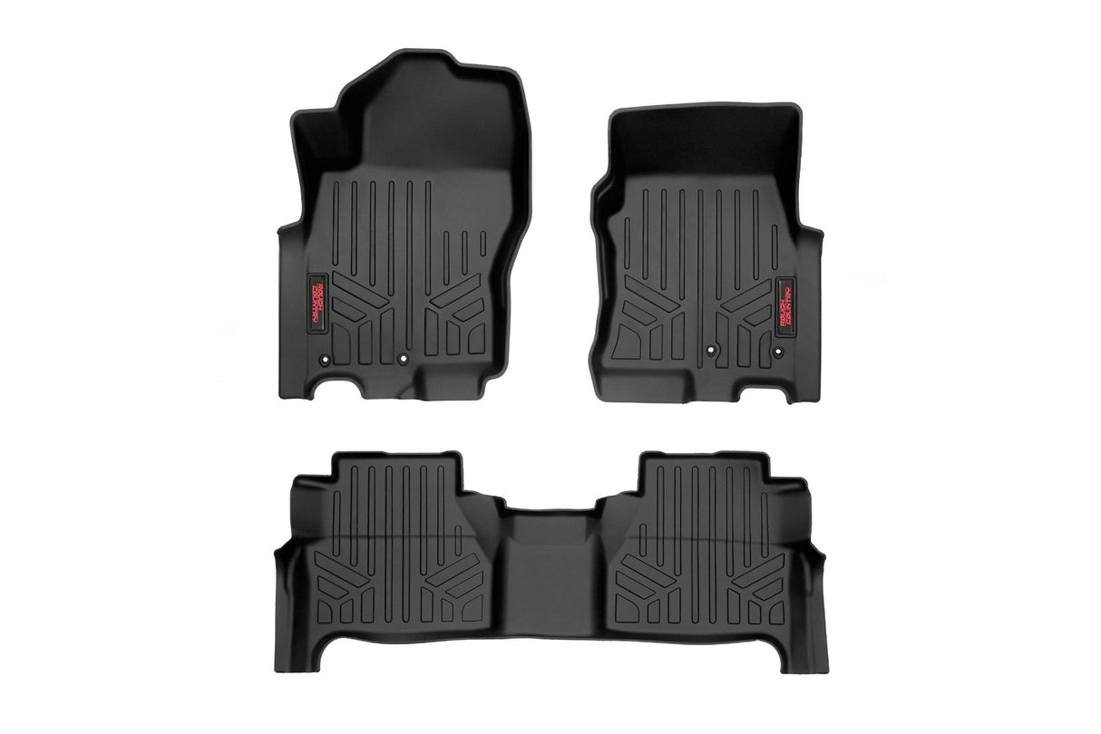 Floor Mats FR & RR Crew Cab Nissan Frontier 2WD/4WD (2022-2026) Rough Country