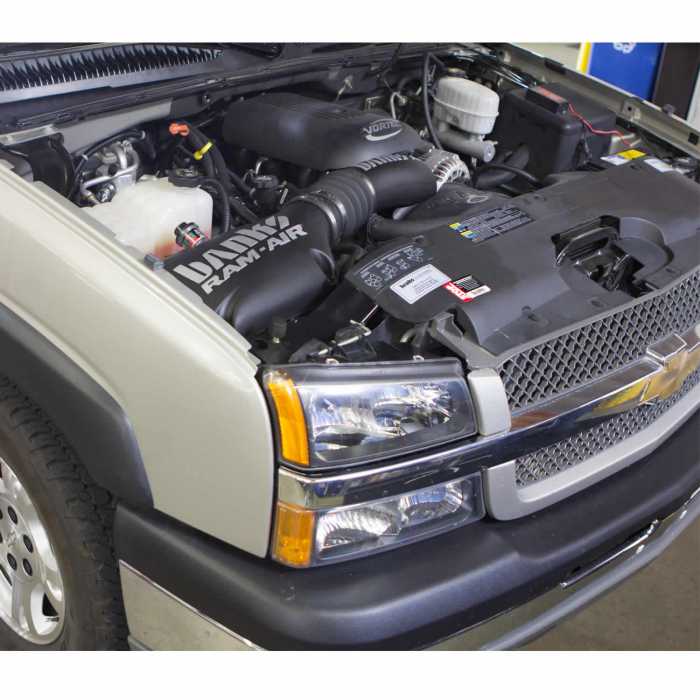 Ram-Air Cold-Air Intake System, Dry Filter for use with 99-2008 Chevy/GMC, 1500 with Electric Fan