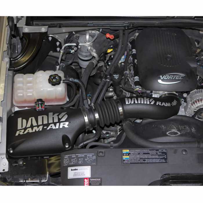 Ram-Air Cold-Air Intake System, Dry Filter for use with 99-2008 Chevy/GMC, 1500 with Electric Fan