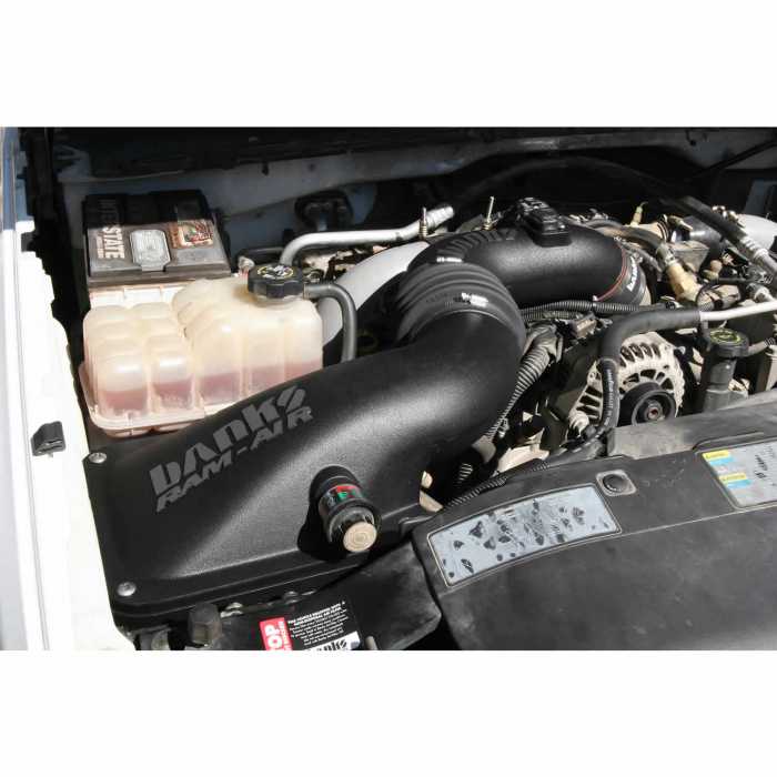 Ram-Air Cold-Air Intake System, Dry Filter for use with 2001-2004 Chevy/GMC 6.6L, LB7 Far From Stock - Meyer Distributing