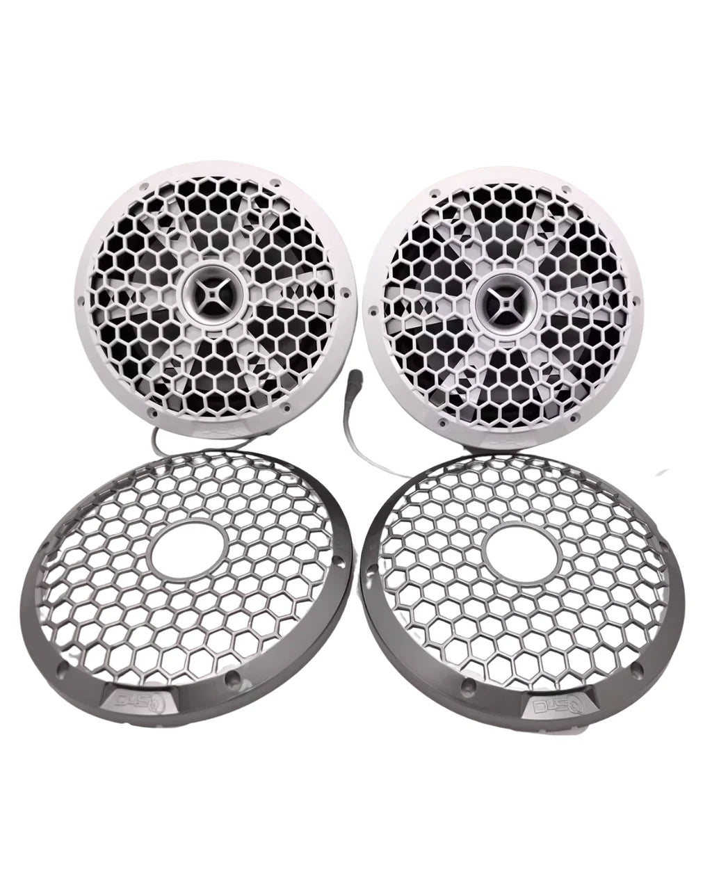 Down4Sound M3 80 | 8" 200W RMS Marine RGB LED Coaxial Speakers (Pair) Down4Sound