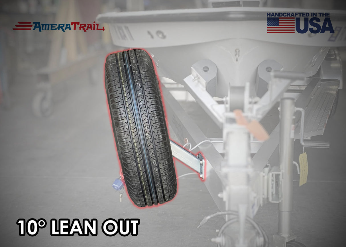 5 to 6 Lug Spare Tire Mount, Includes Stainless Steel Hardware