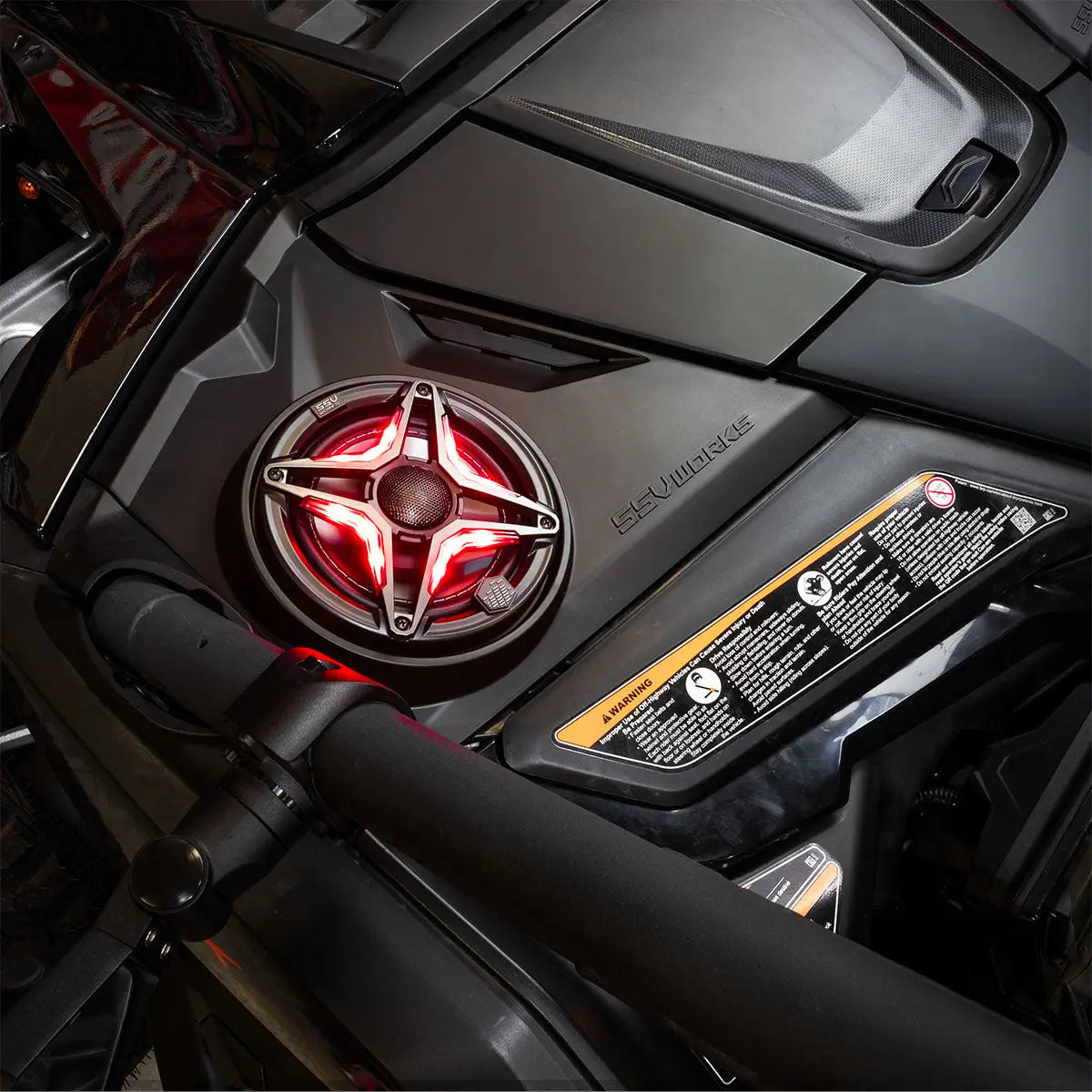 2024-2026 Can-Am® Maverick R, Phase-4 A-Spec 800watt 5-Speaker System SSV Works