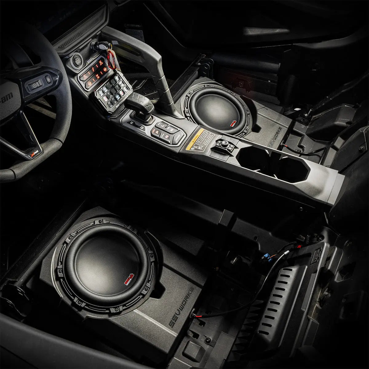2024-2026 CanAm® Maverick R / R Max Front-Seat (LH or RH) 10" Subwoofer Enclosure SSV Works