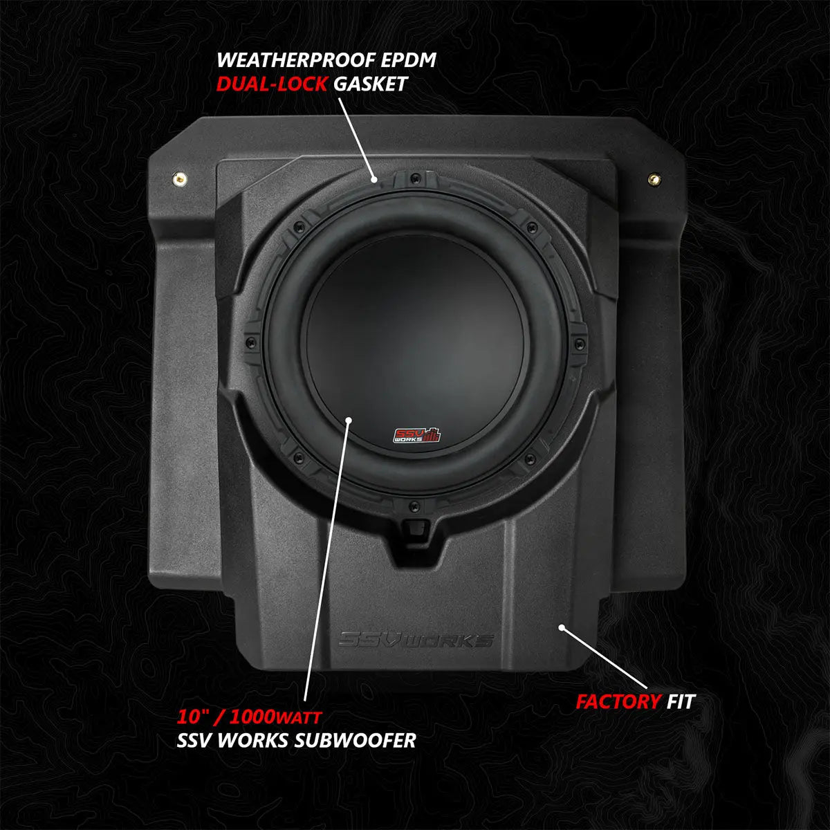 2024-2026 Can-Am® Maverick R, Phase-4 A-Spec 800watt 5-Speaker System SSV Works