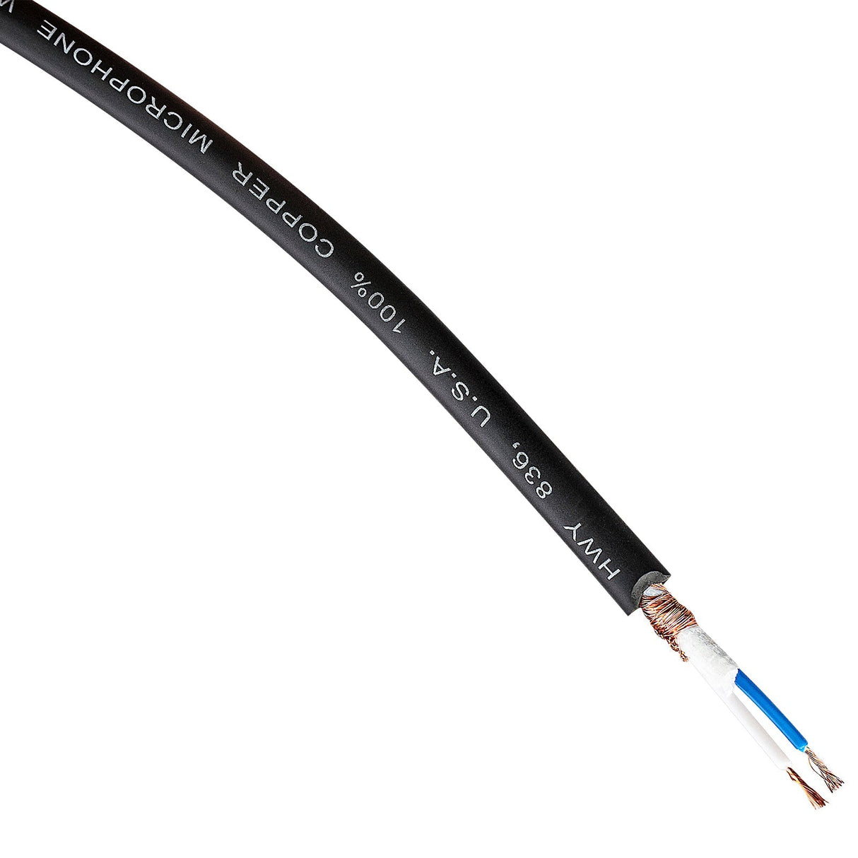 250Ft Microphone Cable (MCV-5 BLK) Audiopipe