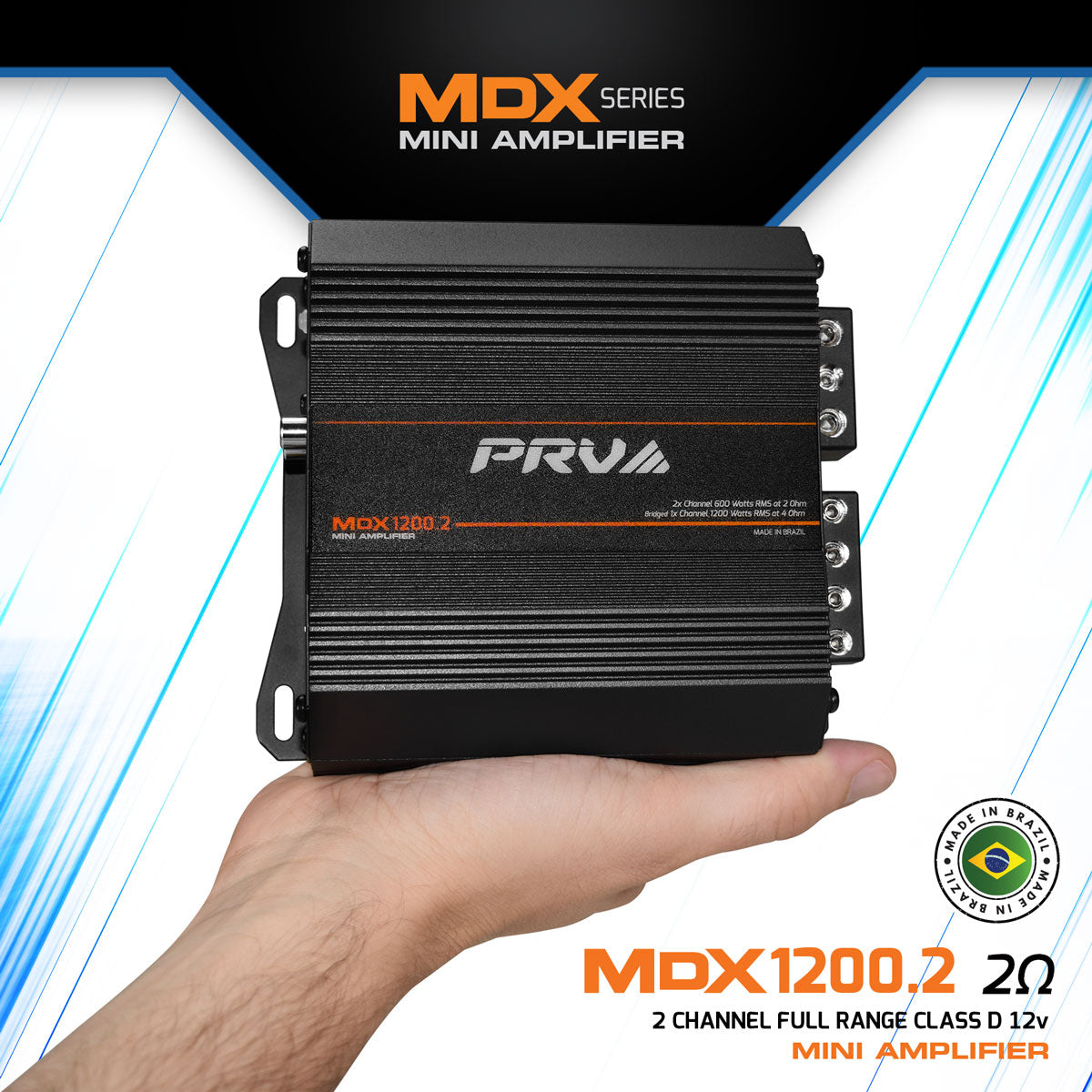 PRV MDX1200.2 2 Ohm Amplifier PRV Audio