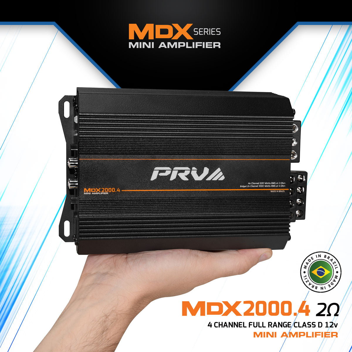 PRV MDX2000.4 2 Ohm Amplifier PRV Audio